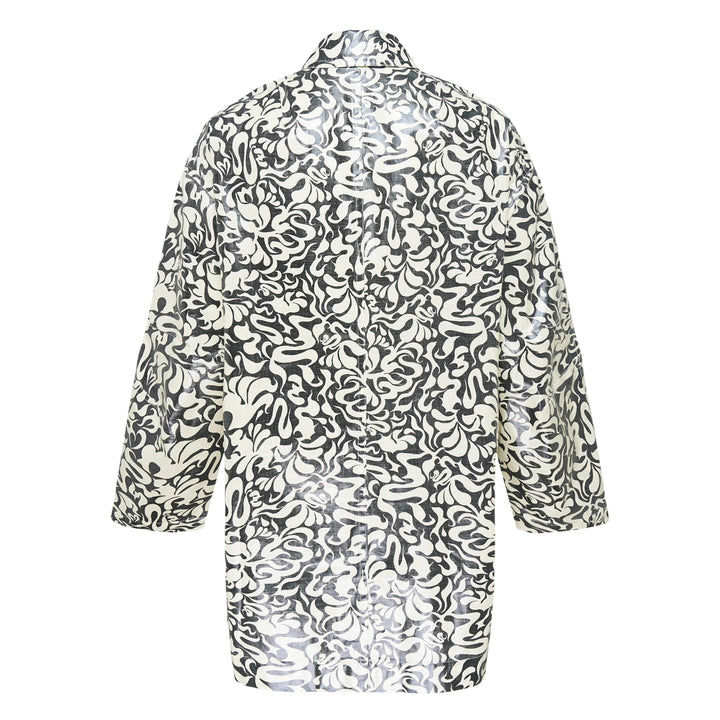 Dries Van Noten Squiggle Print Coated Cotton Coat – Available at Club 21, Official Retailer in Singapore, Malaysia & Thailand with Global Shipping Online