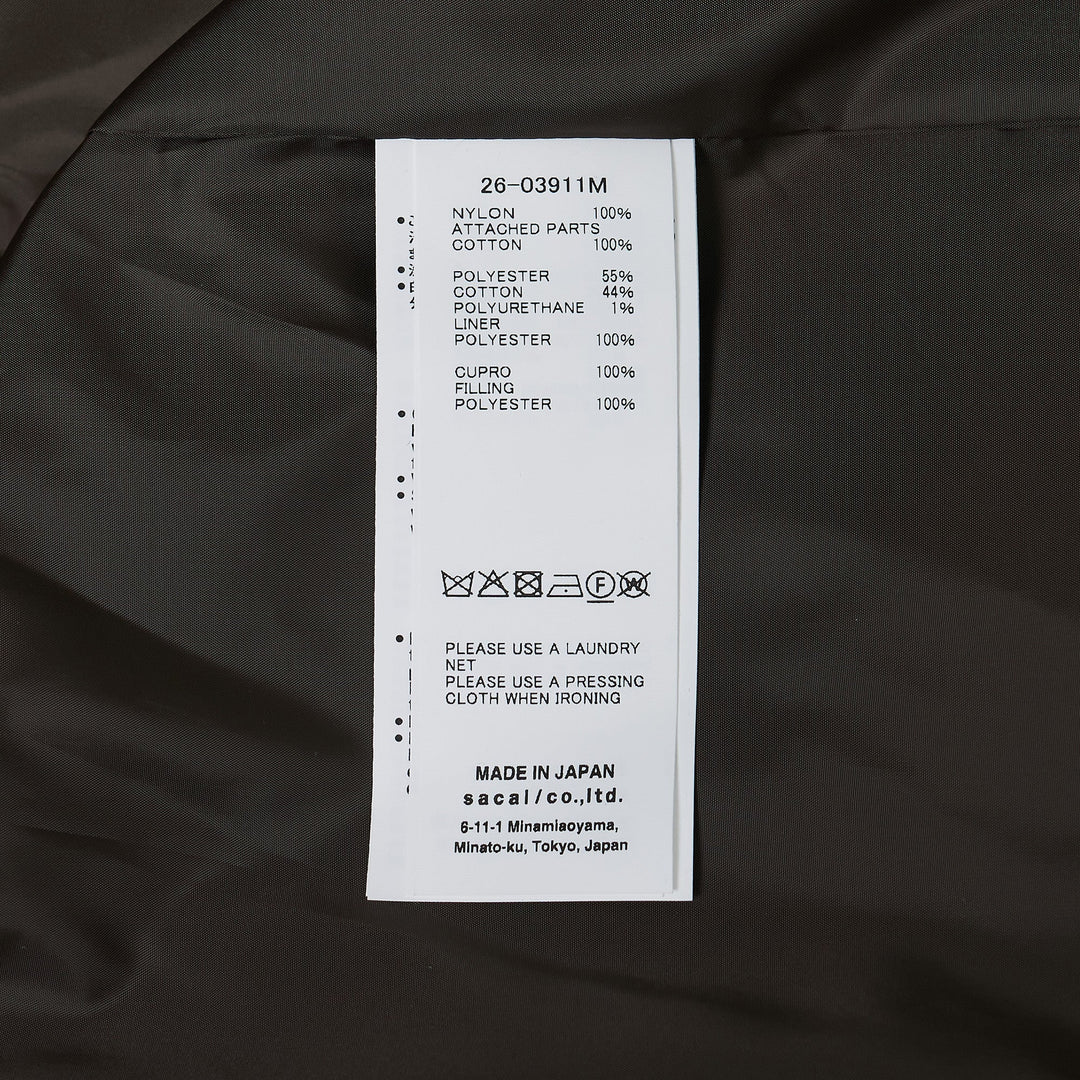 Cotton Chino x Nylon Twill Blouson