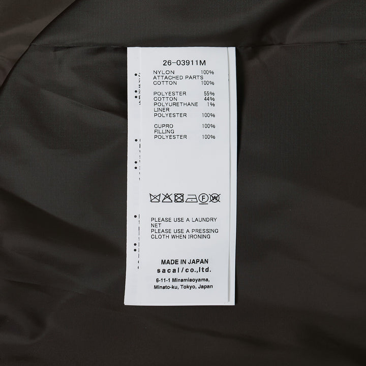 Cotton Chino x Nylon Twill Blouson