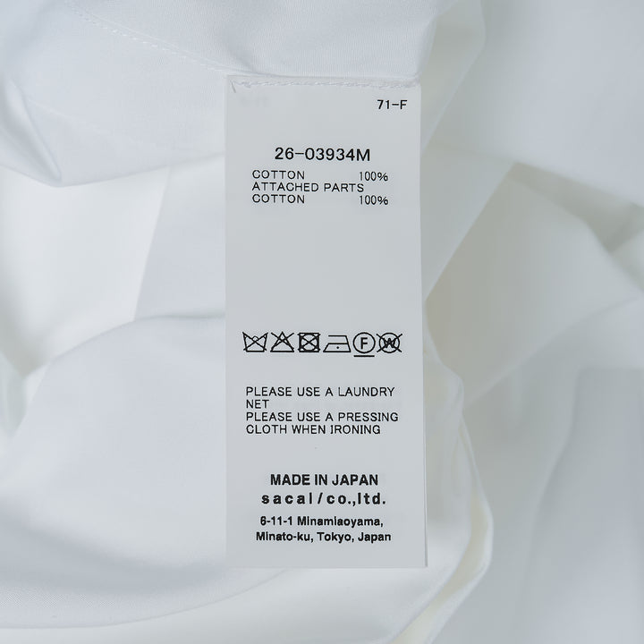 sacai Poplin Shirt – Available at Club 21, Official Retailer in Singapore, Malaysia & Thailand with Global Shipping Online