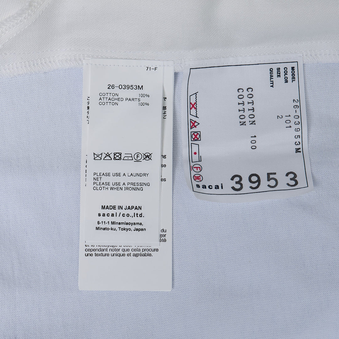 Light Weight Denim x Cotton Jersey Tee