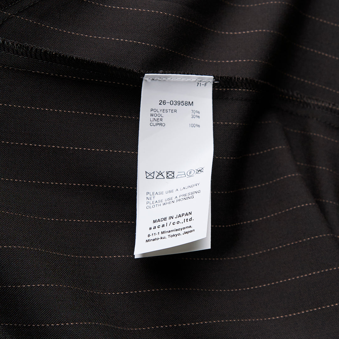 sacai Chalk Stripe Shirt – Available at Club 21, Official Retailer in Singapore, Malaysia & Thailand with Global Shipping Online