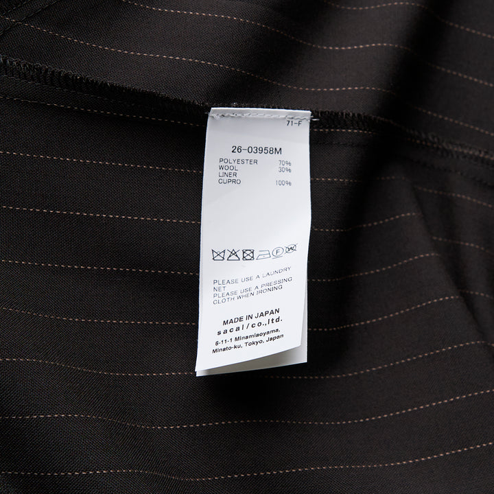 sacai Chalk Stripe Shirt – Available at Club 21, Official Retailer in Singapore, Malaysia & Thailand with Global Shipping Online