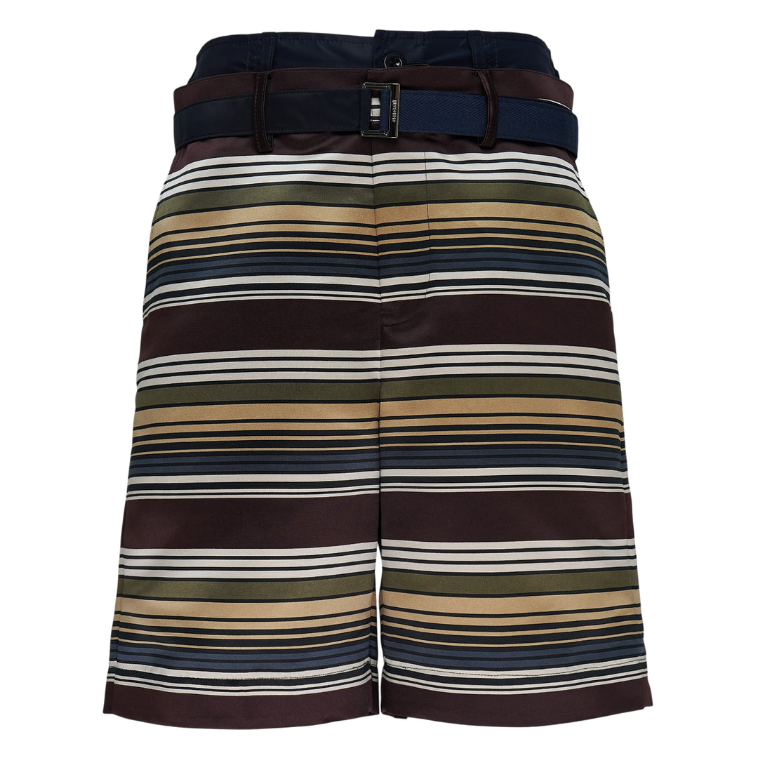 sacai Horizontal Stripe Shorts – Available at Club 21, Official Retailer in Singapore, Malaysia & Thailand with Global Shipping Online