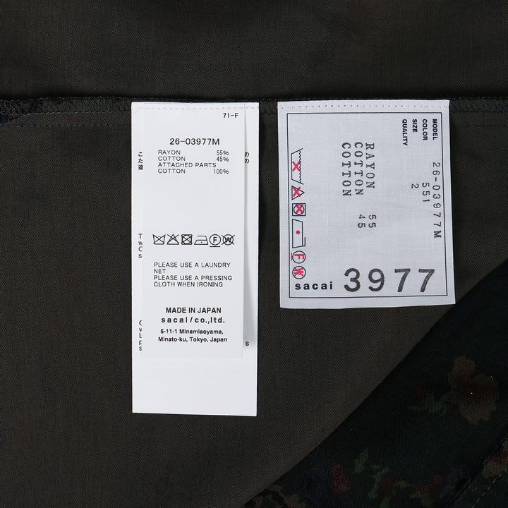 Overdyed Floral Print Shirt