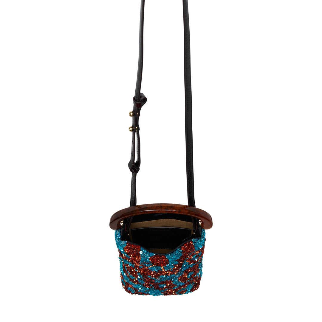 Dries Van Noten Satin Embroidery Bag – Available at Club 21, Official Retailer in Singapore, Malaysia & Thailand with Global Shipping Online