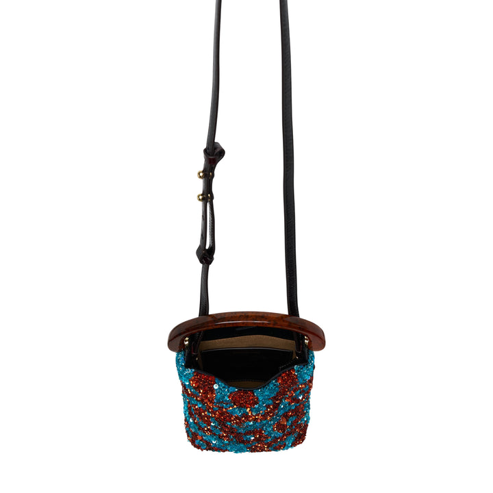 Dries Van Noten Satin Embroidery Bag – Available at Club 21, Official Retailer in Singapore, Malaysia & Thailand with Global Shipping Online