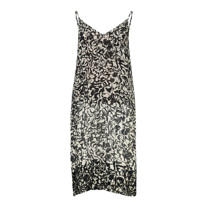 Loose Fit Slip Dress With Embroidery