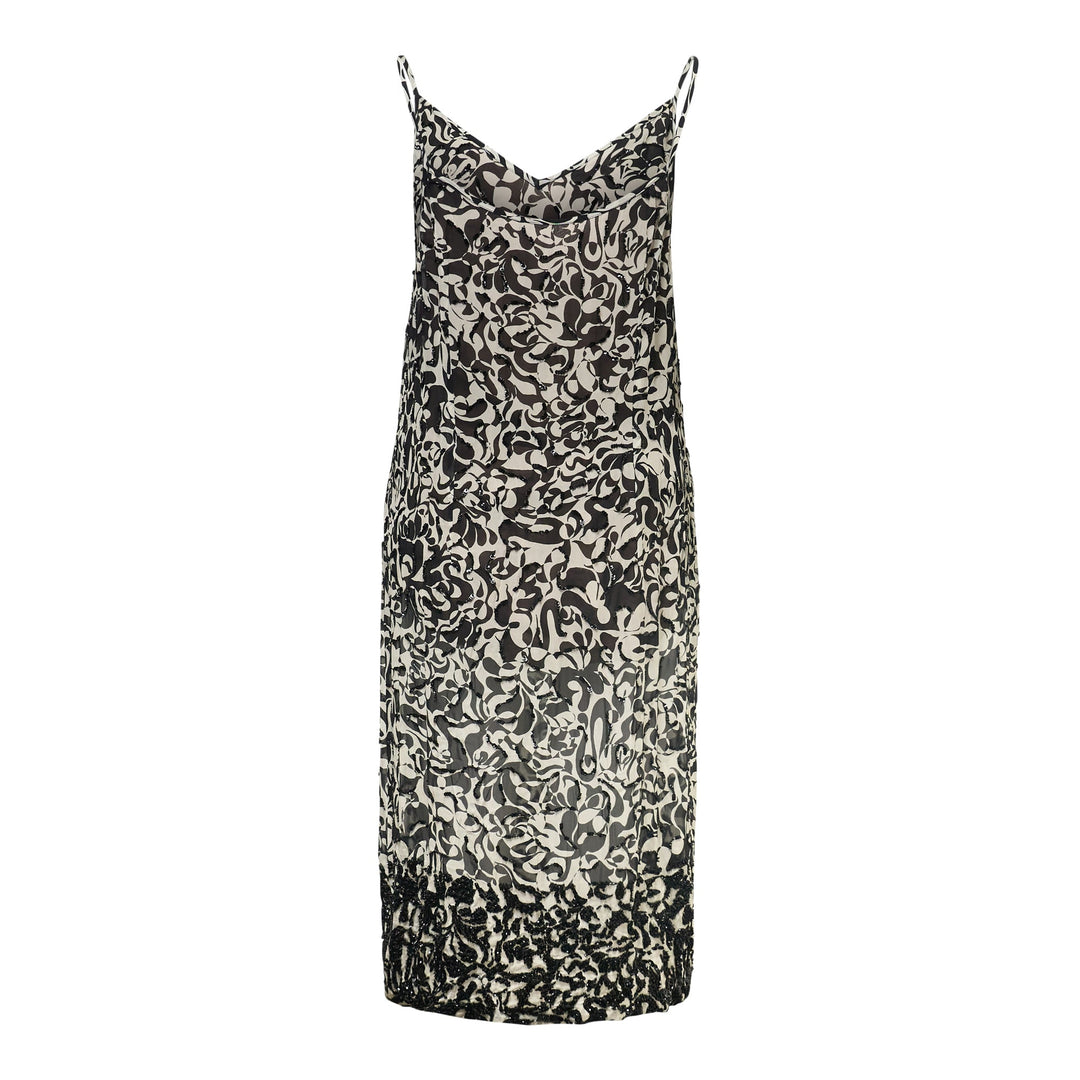 Loose Fit Slip Dress With Embroidery