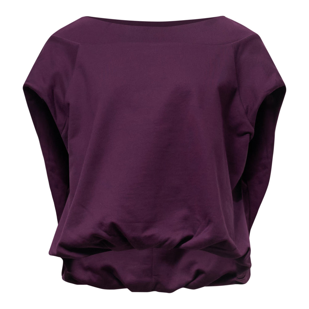 Cocoon Shape Raglan Sweatshirt