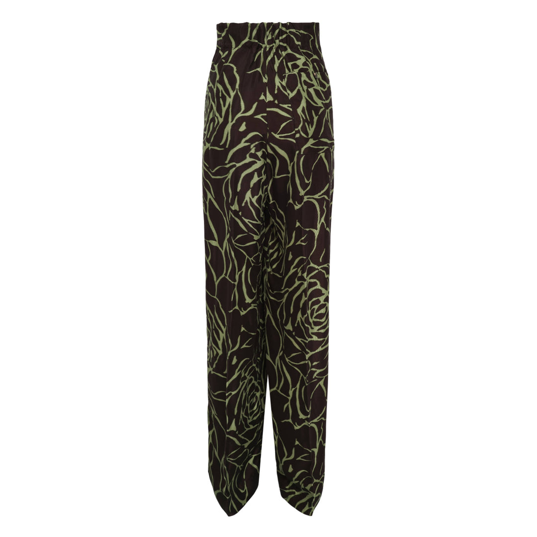 Wide Leg Elasticated Trousers