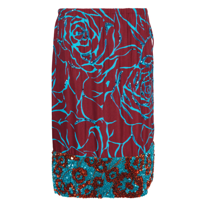 Giant Couture Rose Print Skirt