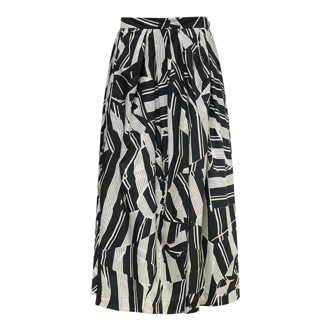 Full A-Line Skirt Crushed Stripe