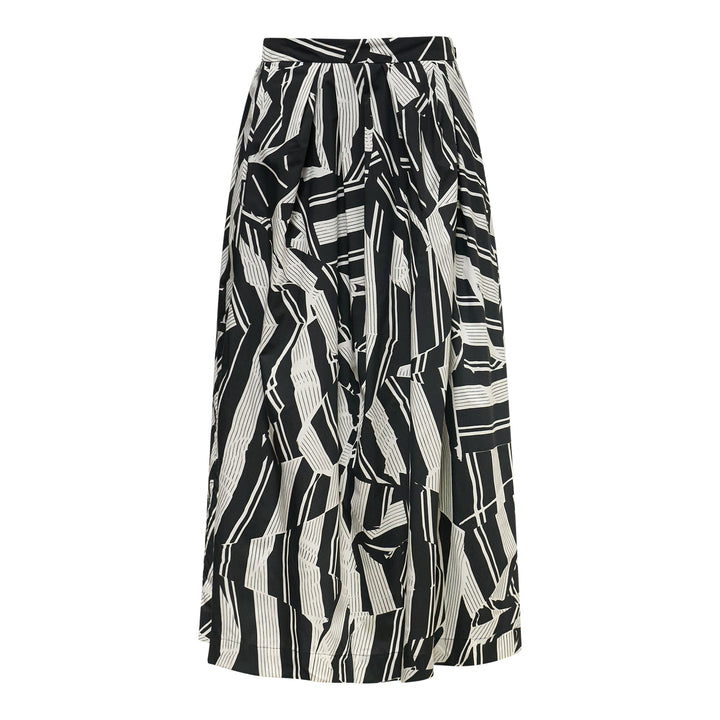 Full A-Line Skirt Crushed Stripe