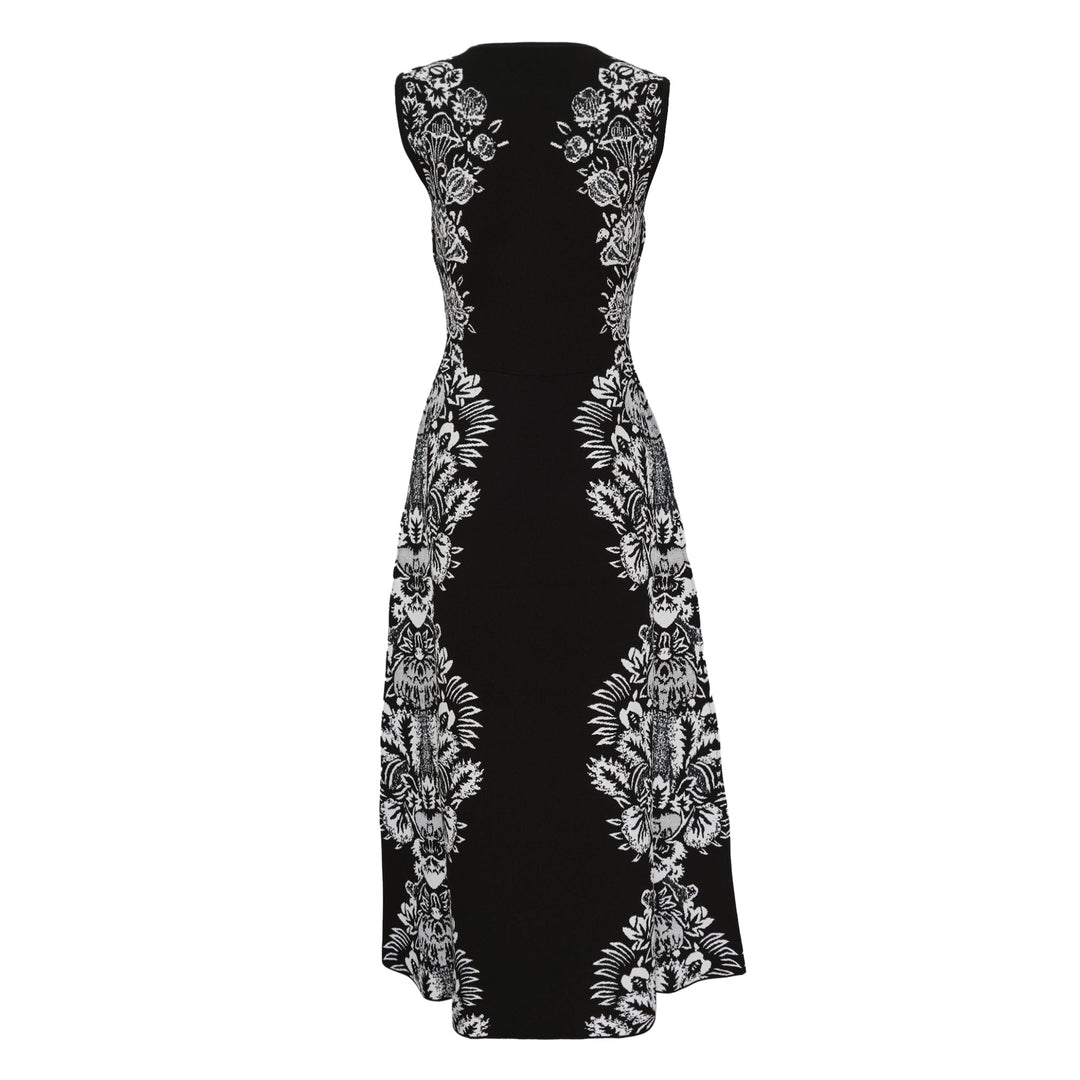 Liana Jacquard Sleeveless Midi Dress