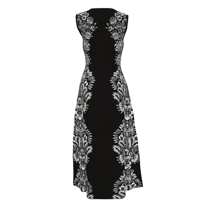 Liana Jacquard Sleeveless Midi Dress