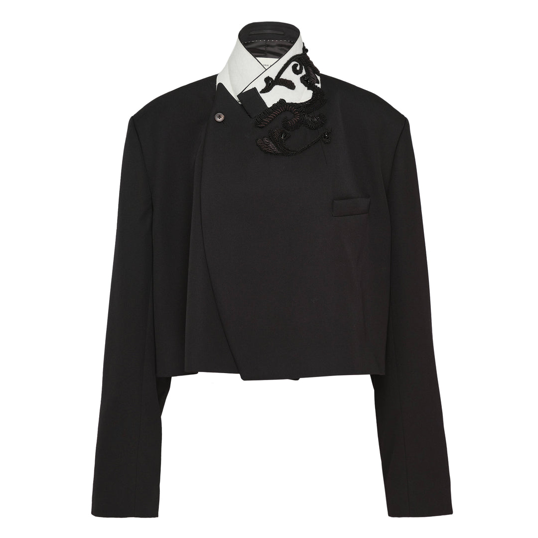 Dries Van Noten Virgin Wool Gabardine Blazer – Available at Club 21, Official Retailer in Singapore, Malaysia & Thailand with Global Shipping Online