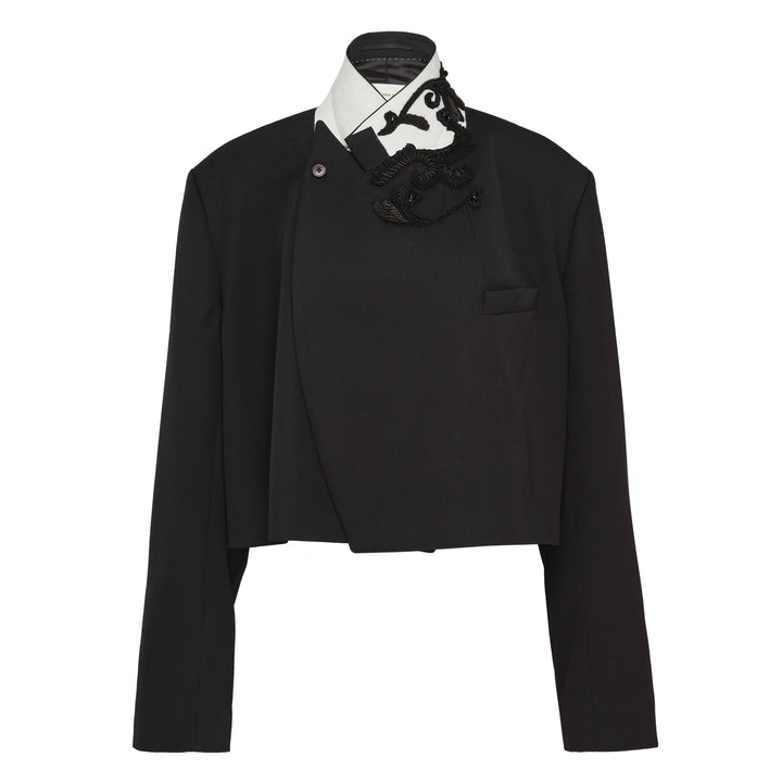 Dries Van Noten Virgin Wool Gabardine Blazer – Available at Club 21, Official Retailer in Singapore, Malaysia & Thailand with Global Shipping Online