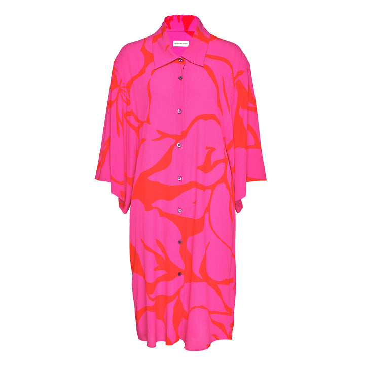 Loose Fit Short Sleeve Shirt Dress