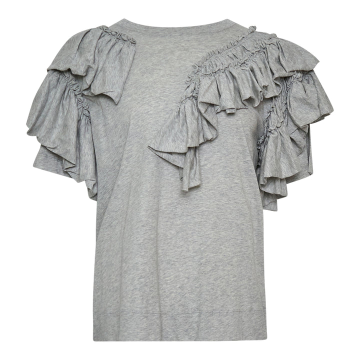 Dries Van Noten Boxy T-Shirt With Ruffles – Available at Club 21, Official Retailer in Singapore, Malaysia & Thailand with Global Shipping Online