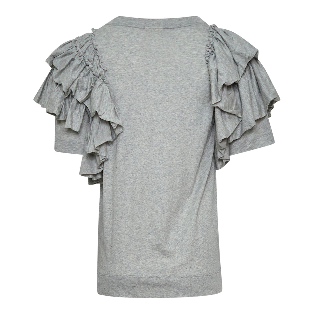 Dries Van Noten Boxy T-Shirt With Ruffles – Available at Club 21, Official Retailer in Singapore, Malaysia & Thailand with Global Shipping Online