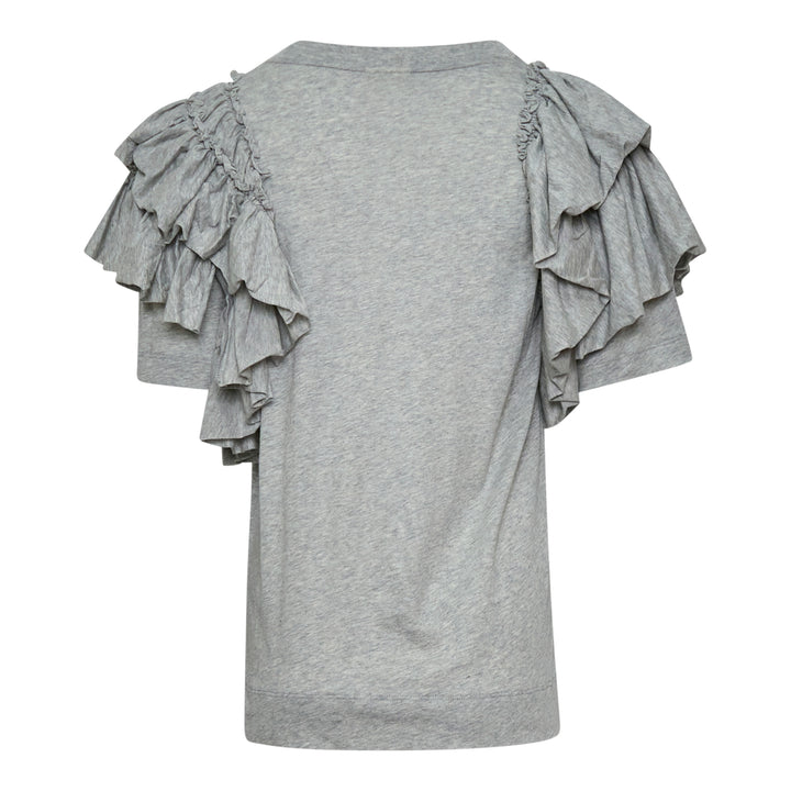 Dries Van Noten Boxy T-Shirt With Ruffles – Available at Club 21, Official Retailer in Singapore, Malaysia & Thailand with Global Shipping Online