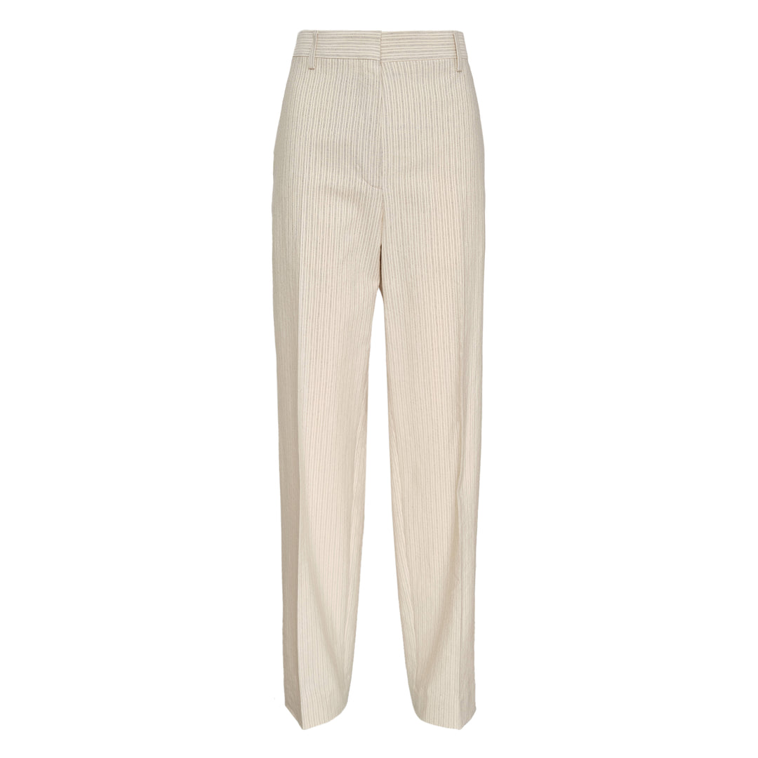 Low-Waisted Tailored Wide-Leg Pants