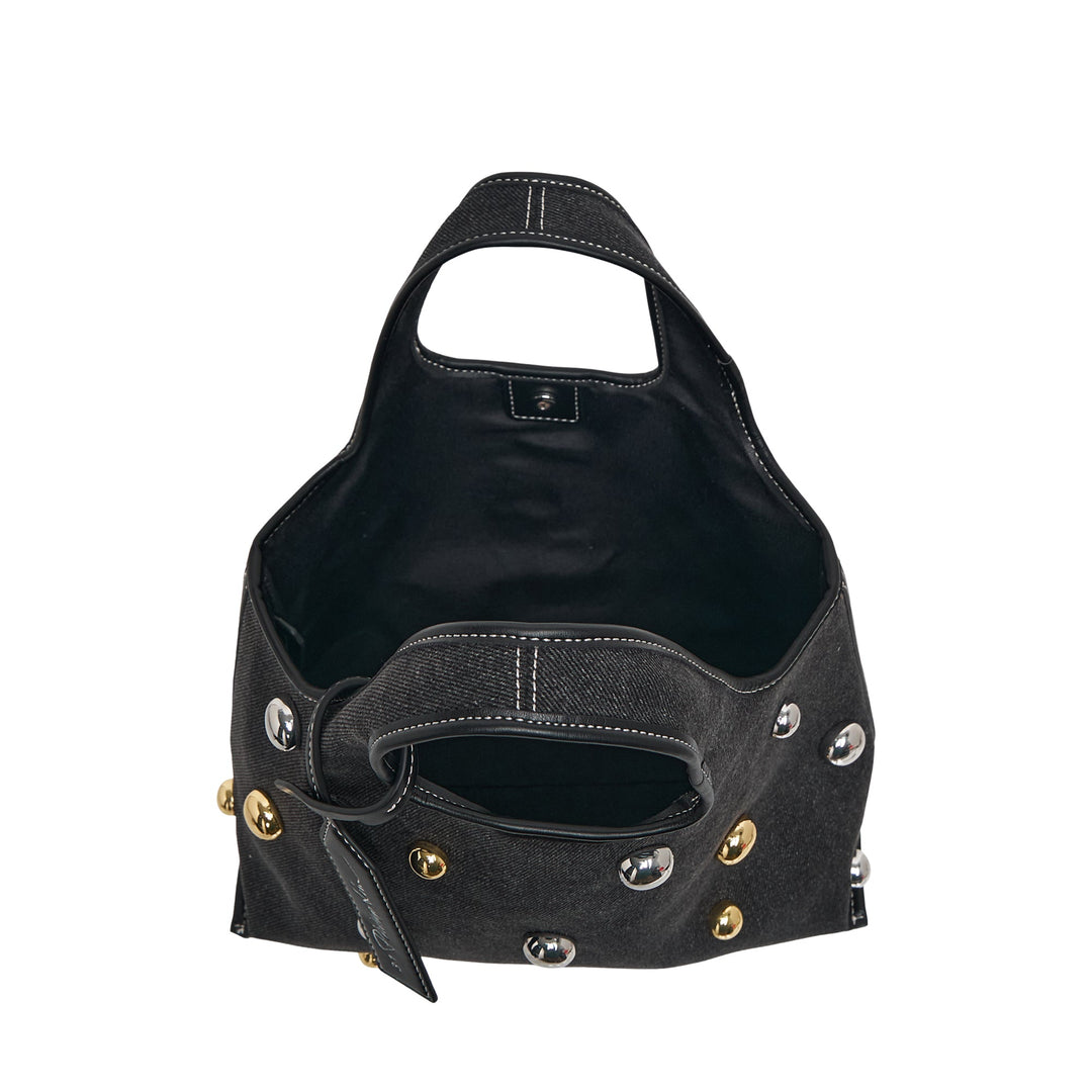 Washed Denim Mini Market Tote
