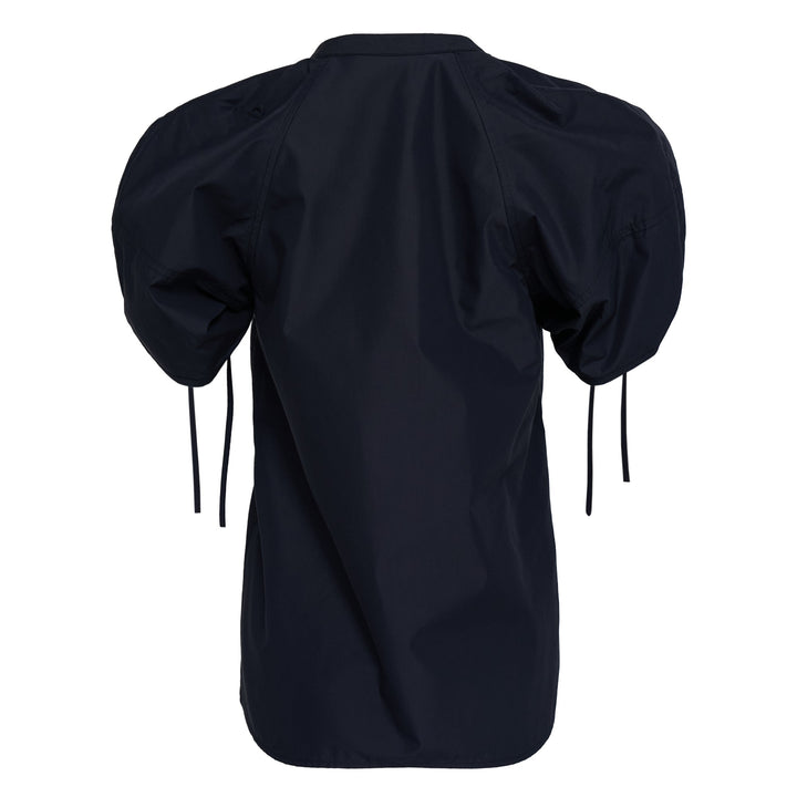 Ruched Sleeve V-Neck Top