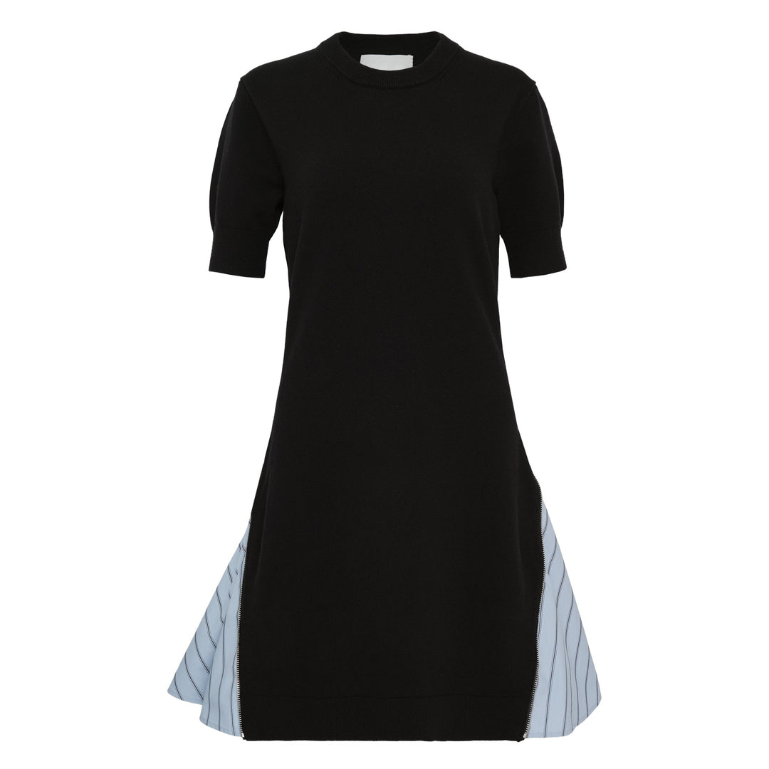 Short Sleeve Mini Combo Dress