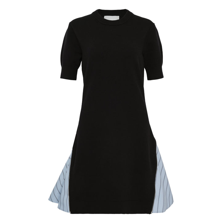 Short Sleeve Mini Combo Dress