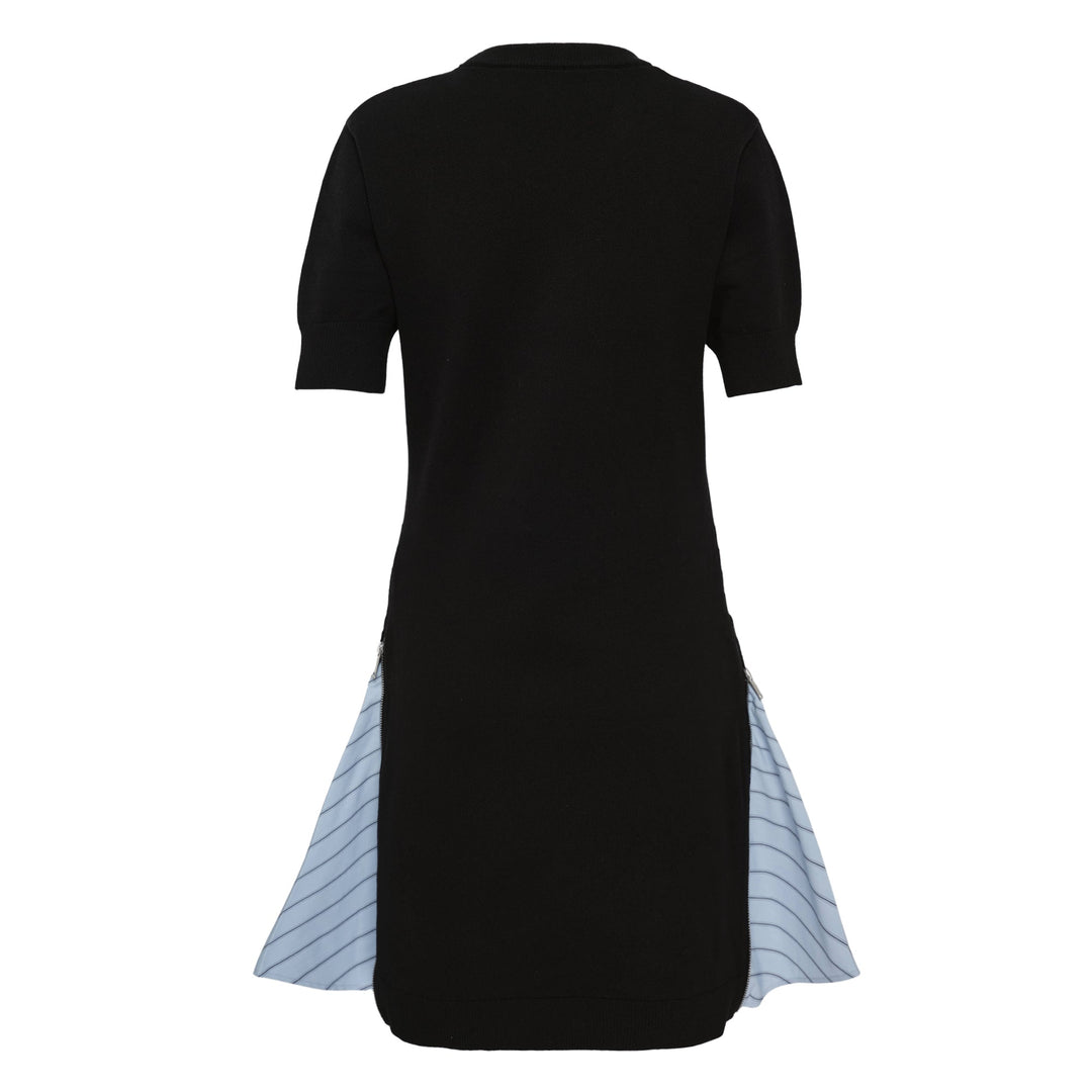 Short Sleeve Mini Combo Dress
