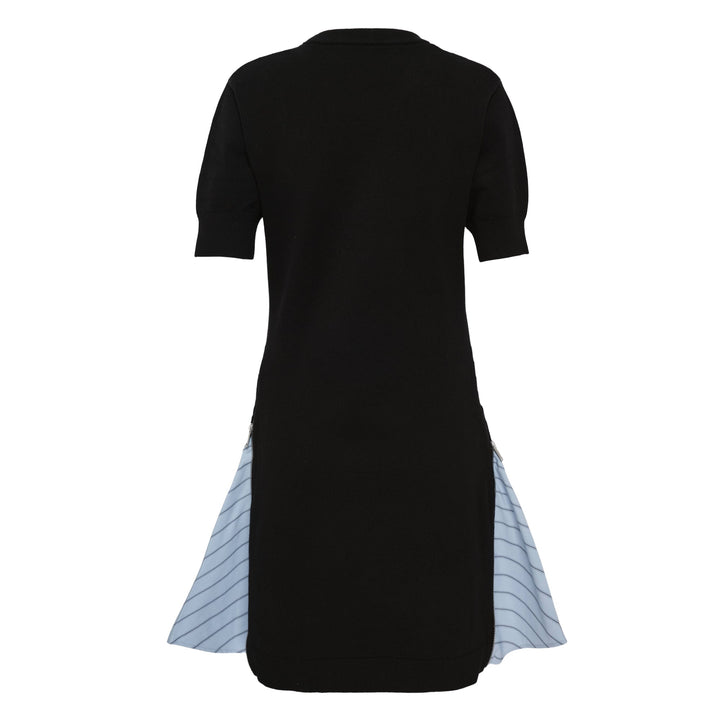 Short Sleeve Mini Combo Dress