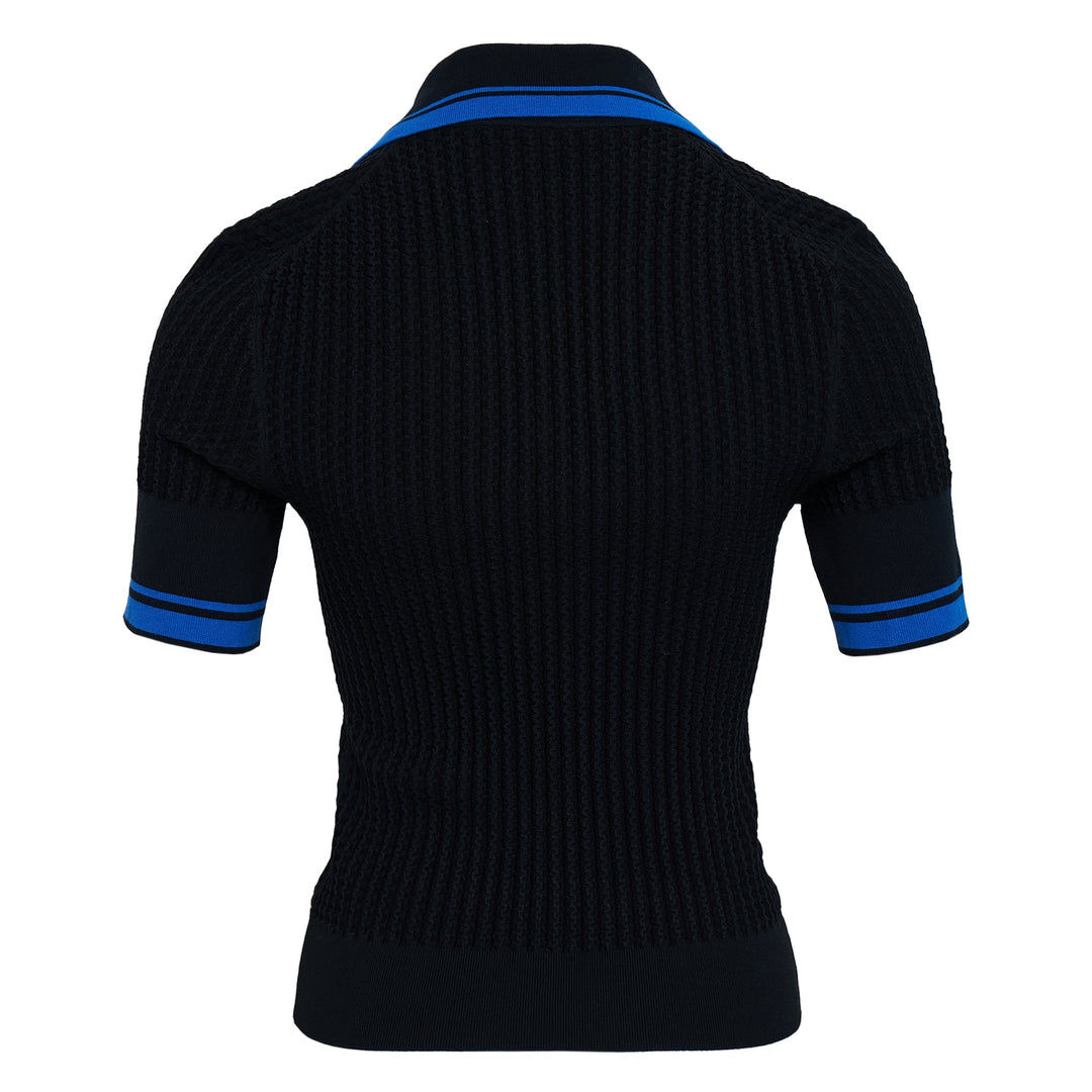 Textured Rib Fitted Polo
