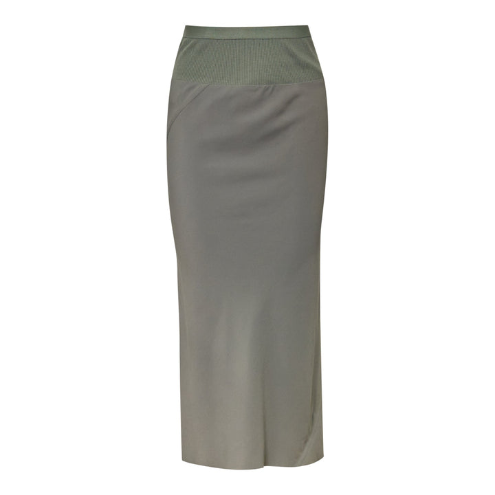 Knee Bias Skirt Cocoon Crepe
