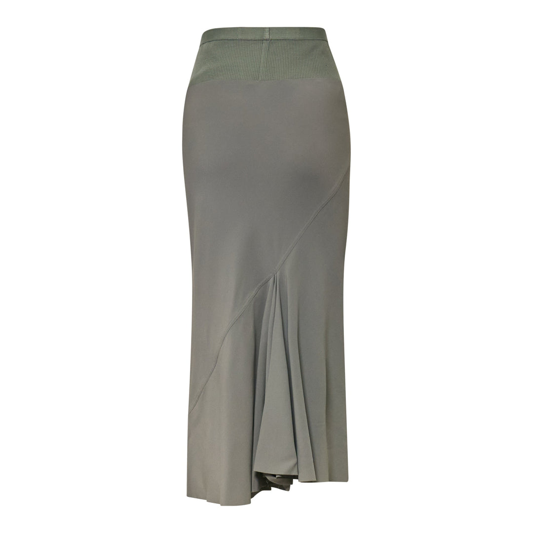 Knee Bias Skirt Cocoon Crepe