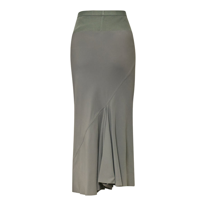 Knee Bias Skirt Cocoon Crepe