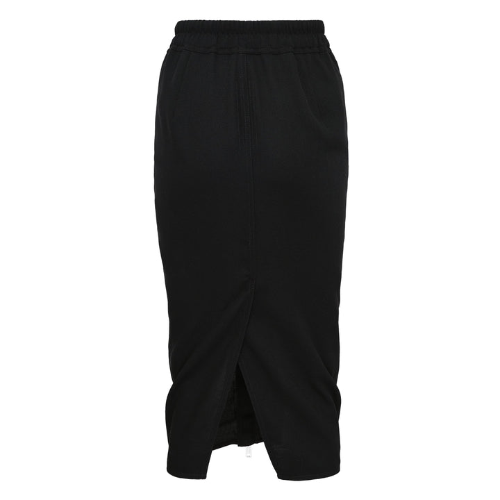 Zipped Short Pillar Twisted Skirt