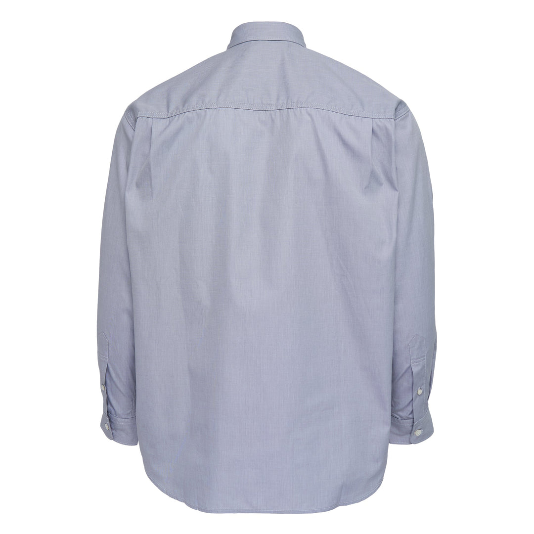 Multi-Pattern Squares Button-Up Shirt