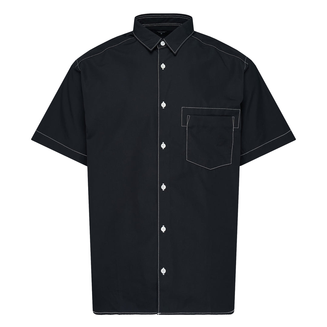 COMME des GARCONS HOMME Black Contrast-Stitching Detail Shirt – Available at Club 21, Official Retailer in Singapore, Malaysia & Thailand with Global Shipping Online