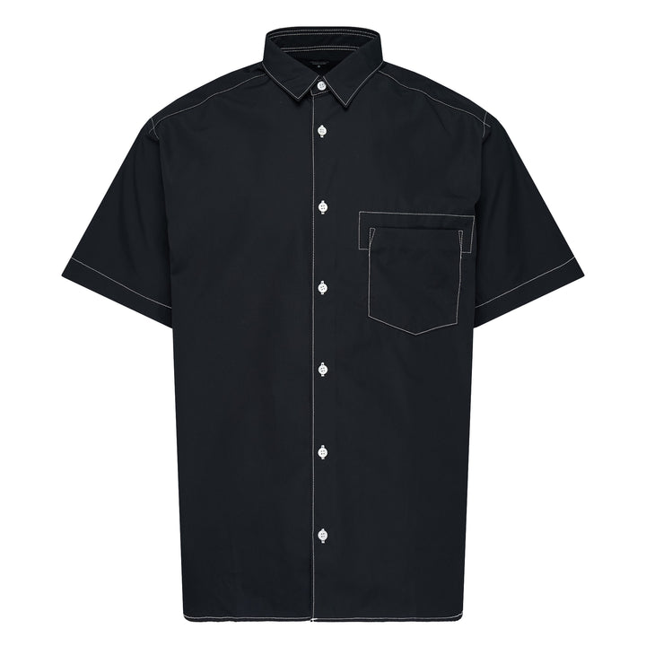 COMME des GARCONS HOMME Black Contrast-Stitching Detail Shirt – Available at Club 21, Official Retailer in Singapore, Malaysia & Thailand with Global Shipping Online