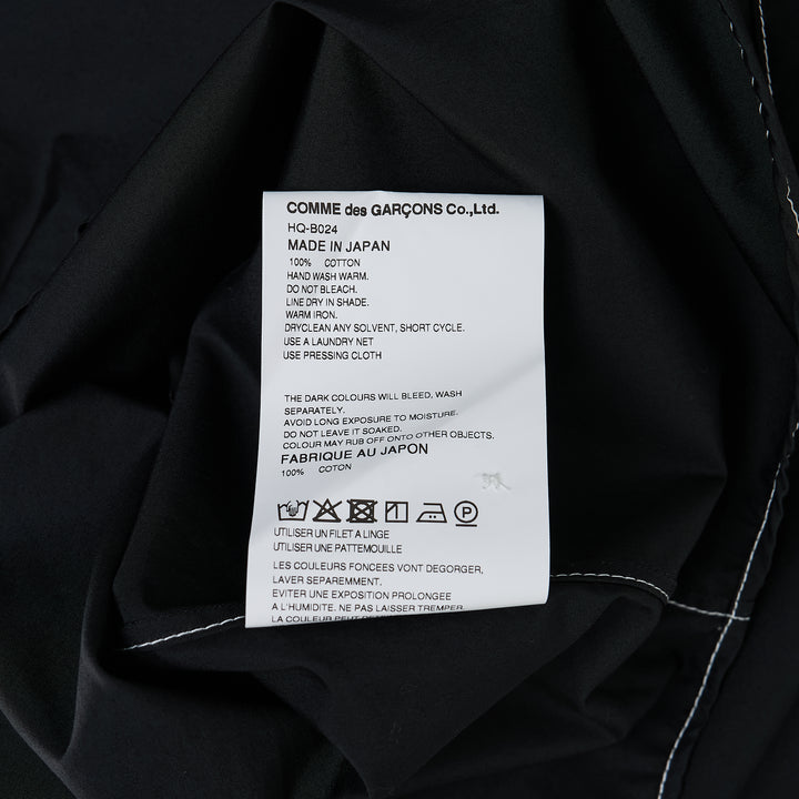 COMME des GARCONS HOMME Black Contrast-Stitching Detail Shirt – Available at Club 21, Official Retailer in Singapore, Malaysia & Thailand with Global Shipping Online