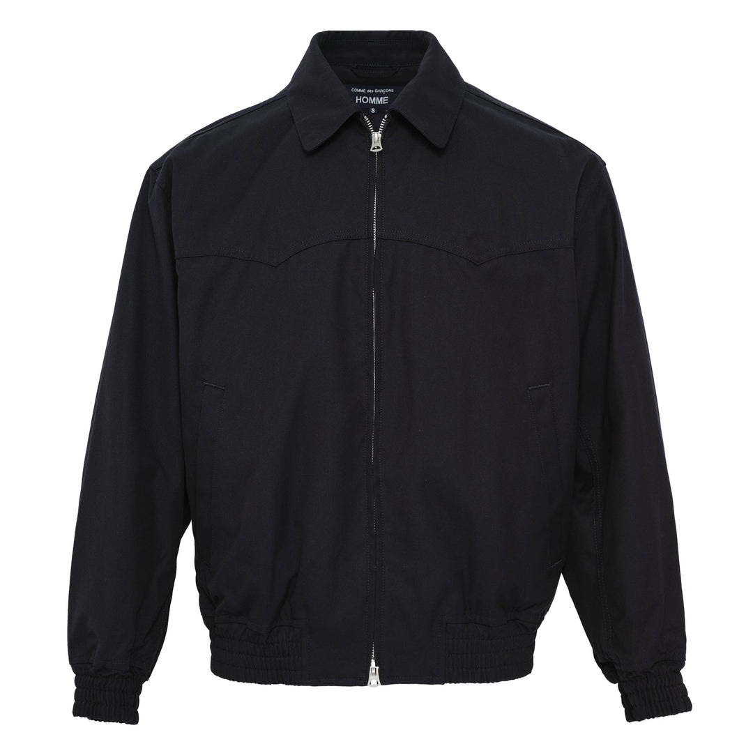 Cotton Zip-Up Collar Jacket