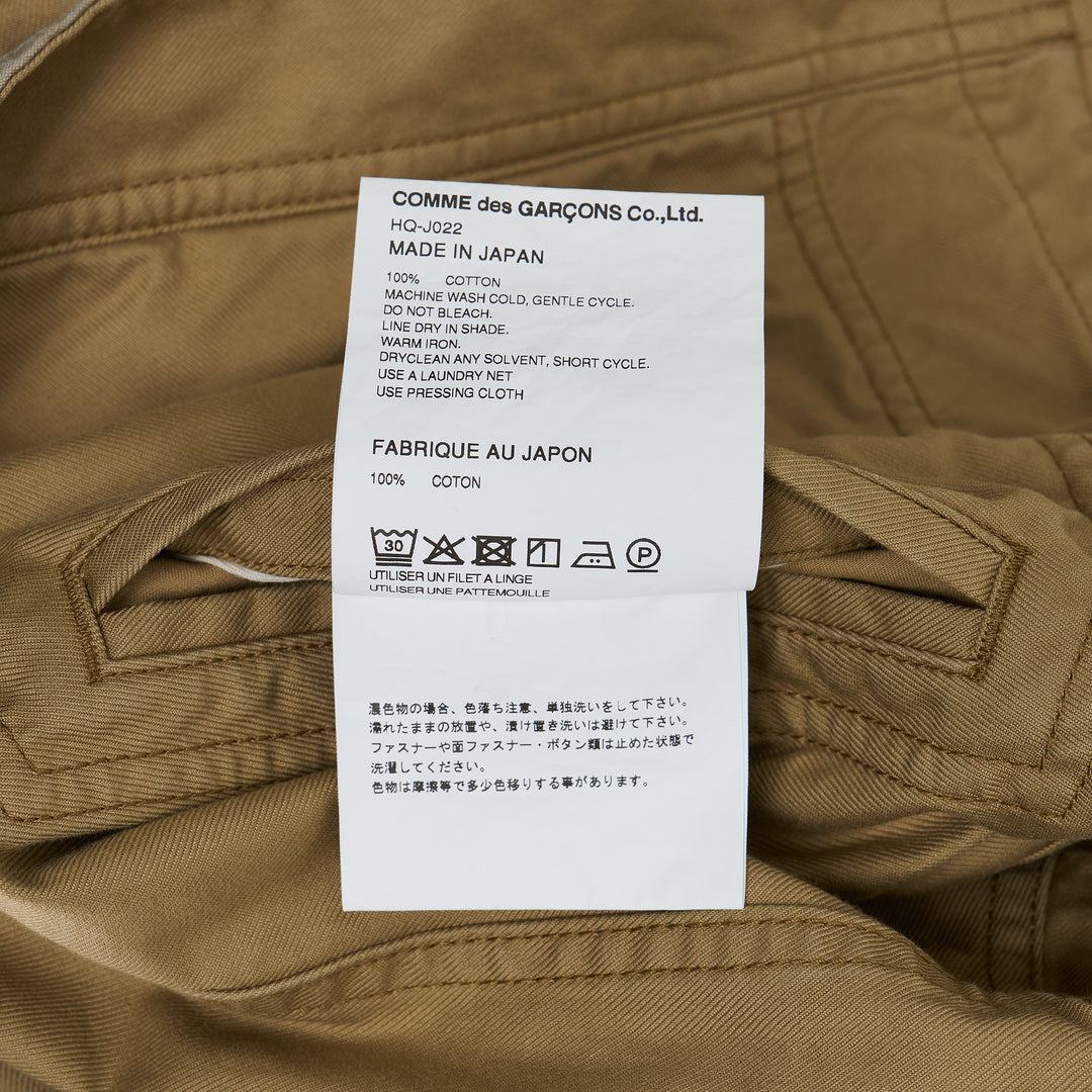 Beige Cotton Chino Jacket