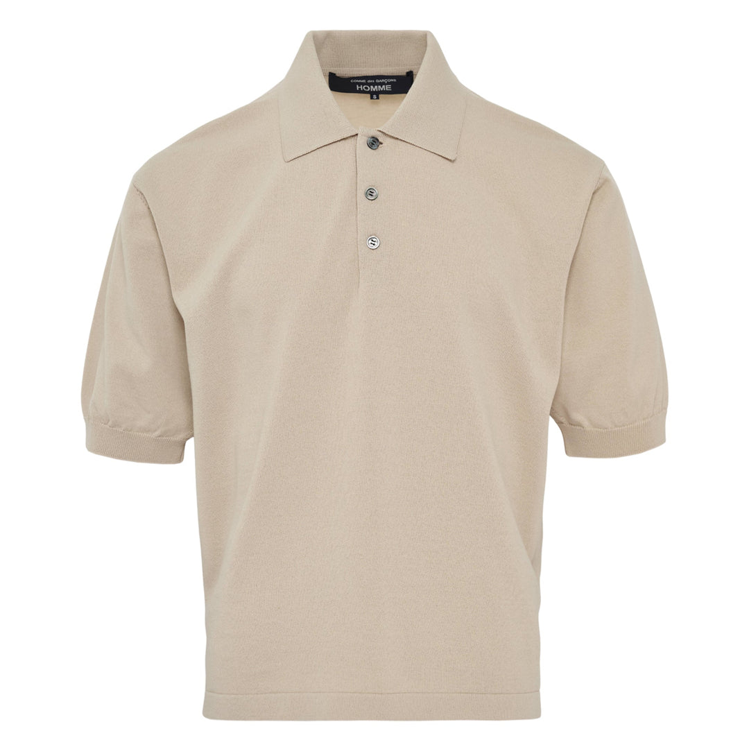 Cotton Wool Blend Short Sleeve Polo