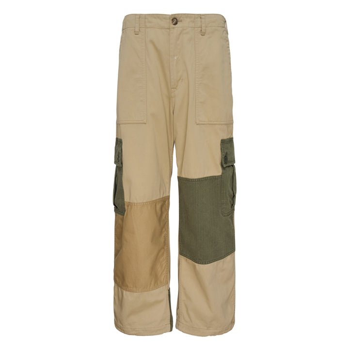 Drawstring Waistband Colour Block Pants