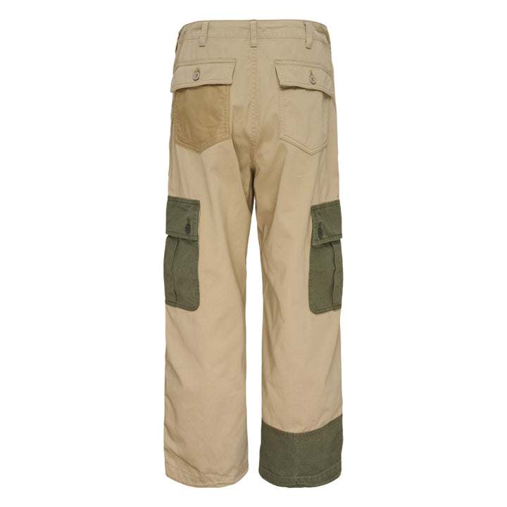 Drawstring Waistband Colour Block Pants