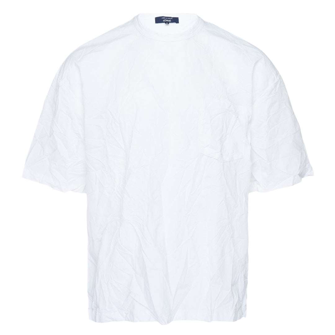 Cotton Blend Crinkled Tee