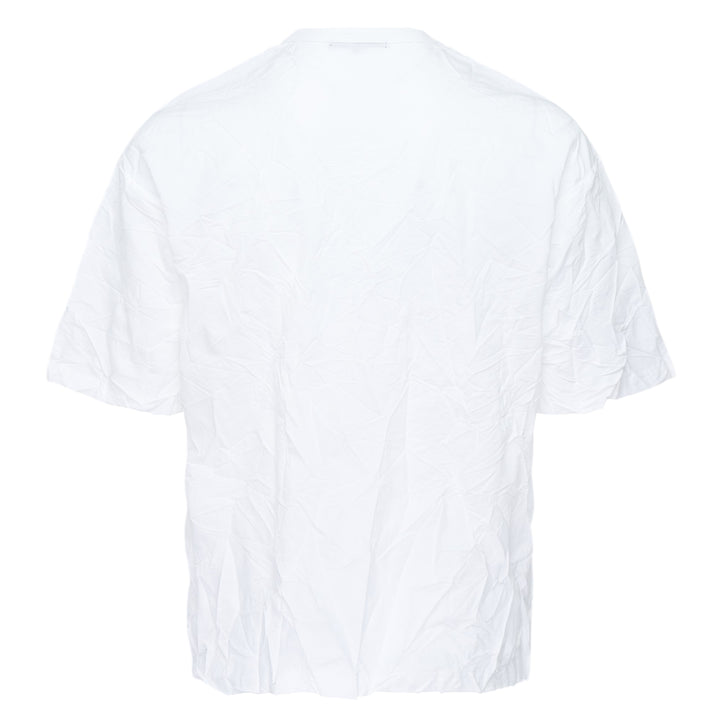 Cotton Blend Crinkled Tee