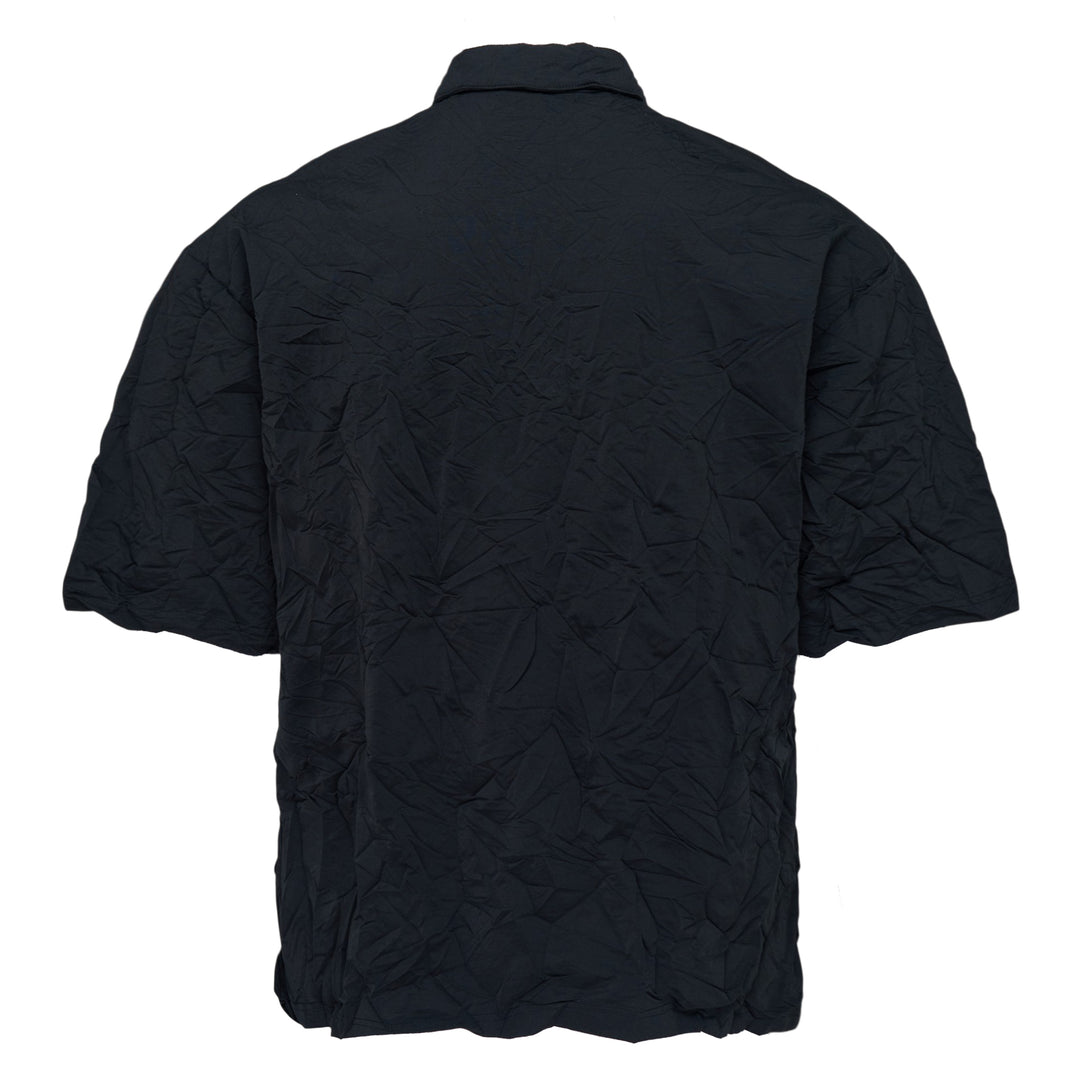 Black Cotton Polo Tee